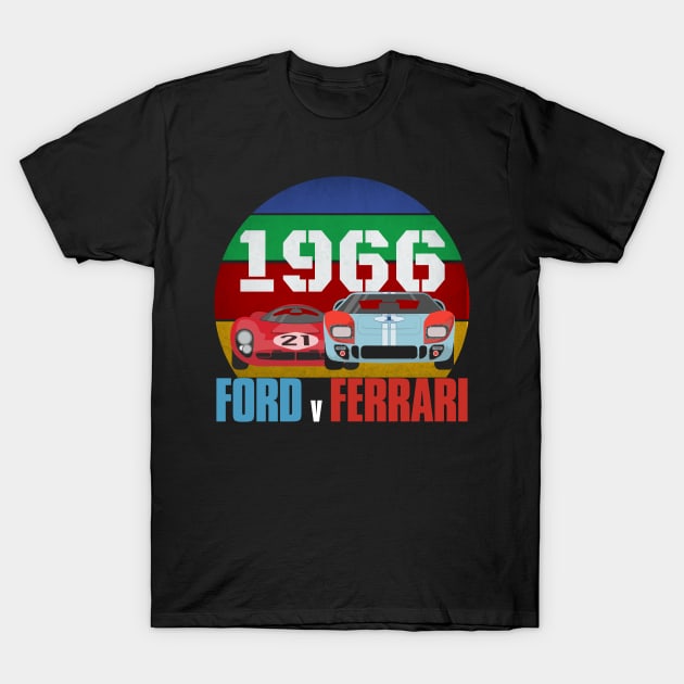 Ford Vs Ferrari T-Shirt by Recapaca